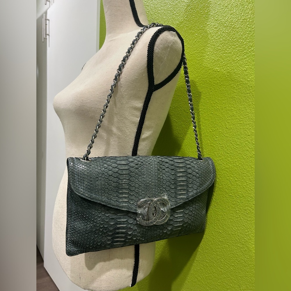 Chanel Python Flap Bag - Picture 13 of 13